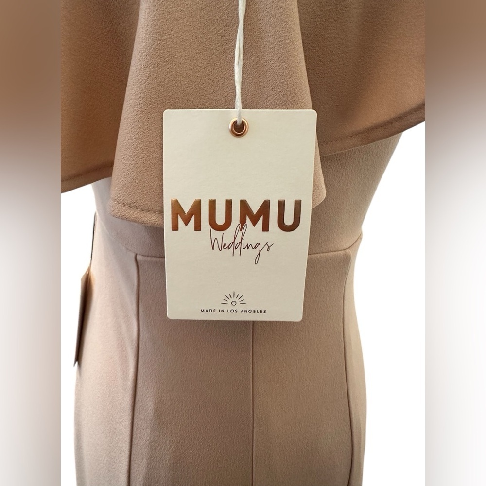 SHOW ME YOUR MUMU Florentine Maxi Dress Pink One Shoulder Women XS $188 MSRP NWT - Picture 7 of 15